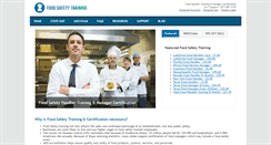 Desktop Screenshot of foodsafetytrainingcourses.com