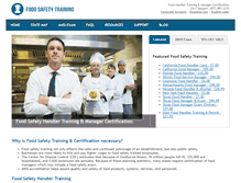 Tablet Screenshot of foodsafetytrainingcourses.com